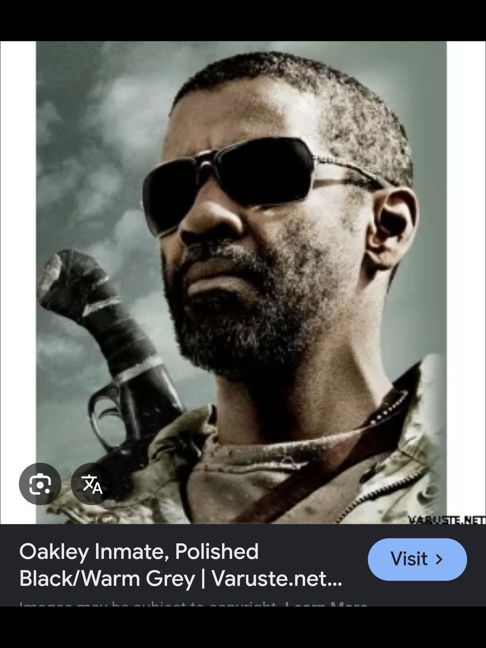 Oakley Inmate With Case Polished Black Sunglasses with Dark Lenses